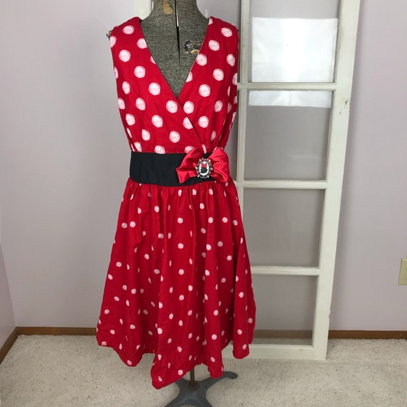 Disney Dresses & Skirts - Disney Minnie Mouse polka dot dress